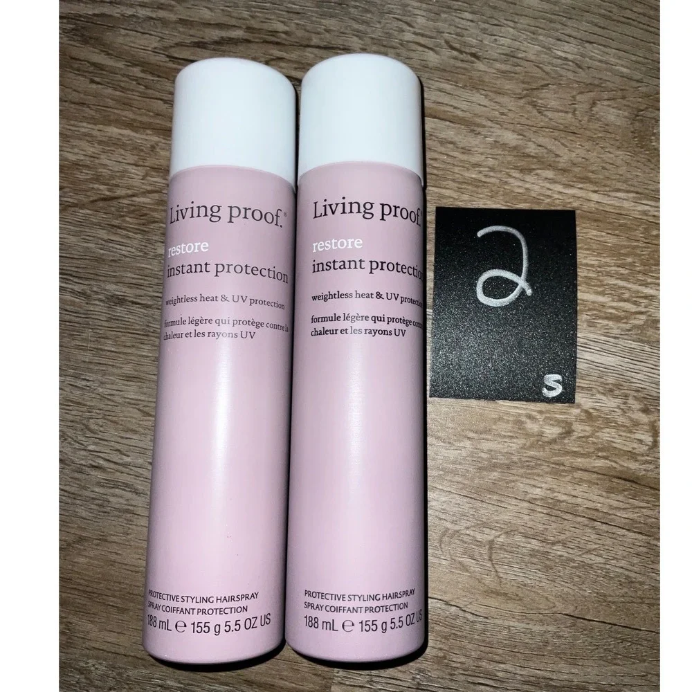 Living Proof Restore Instant Protection Spray 2 Pack Heat UV Protective Hair